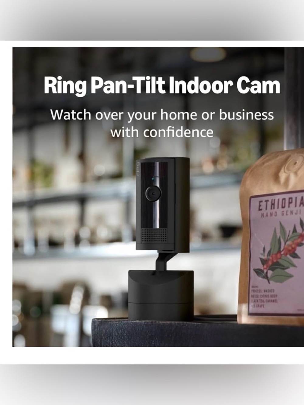 Ring Pan-Tilt Indoor Cam - Black